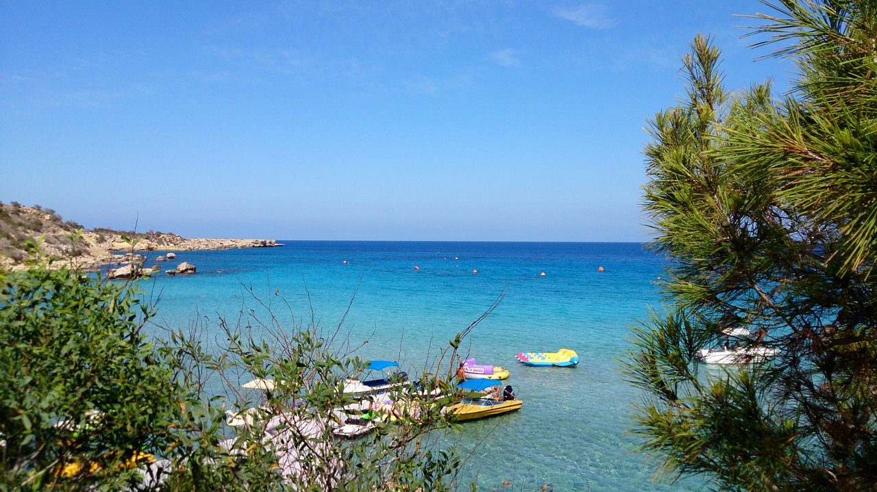 Пляж Коннос, вид сверху