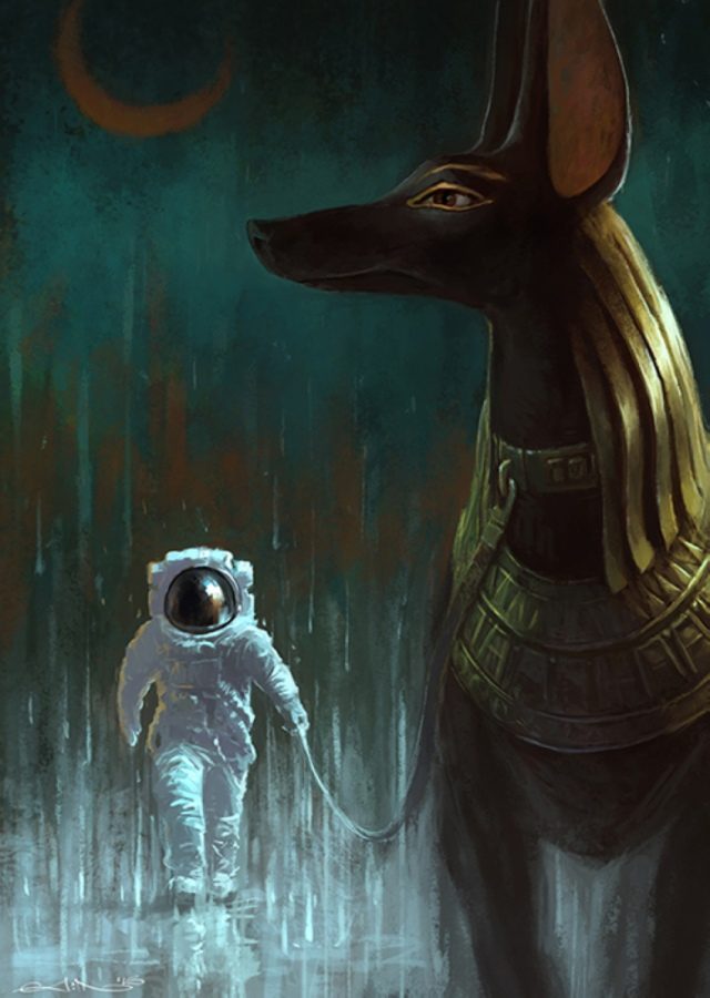 Дождь, космонавт, Анубис...