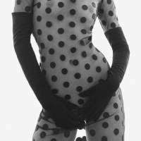 Полупрозрачная в горошек :)