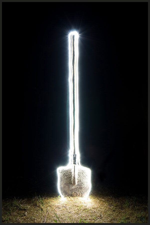 Урановая лопата, утопленная в ртути