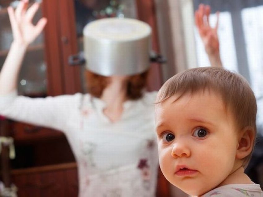 Папа, а что это с мамой?