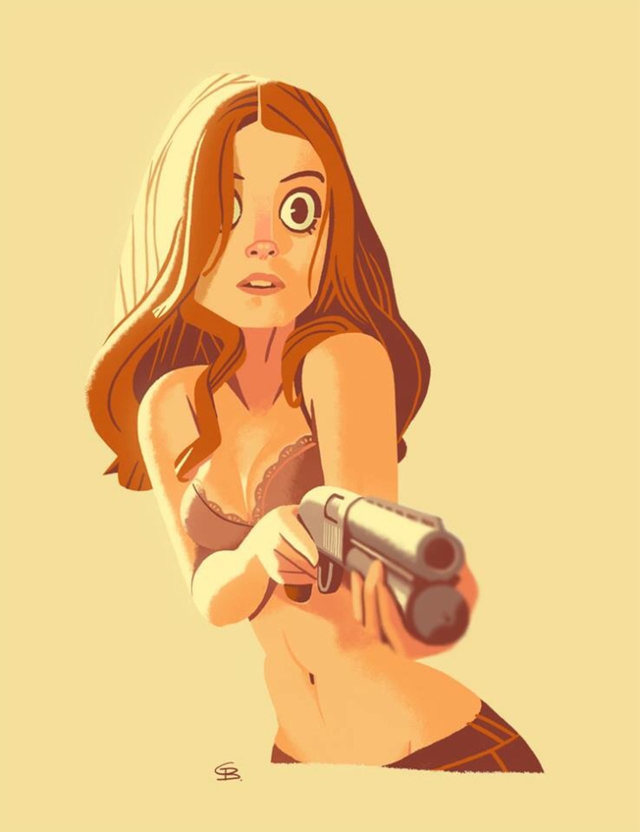 Девушка с ружьём