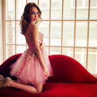 Розовое платьишко