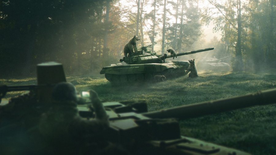 Художник Шойгу С.К. «Утро в сосновом бору»