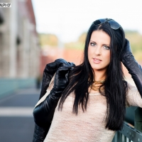 Портрет на размытом фоне